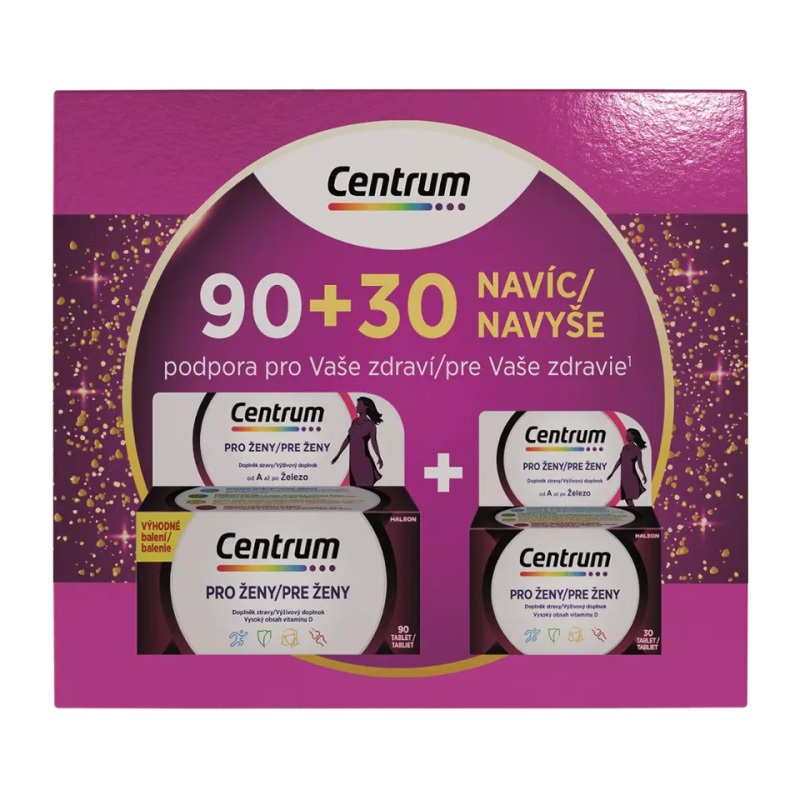 CENTRUM Multivitamín pro ženy 90 + 30 NAVÍC