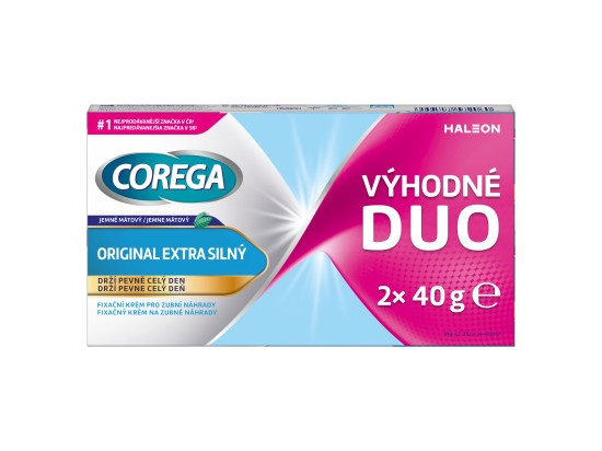 Corega Fixačný krém 2x40g Extra silný