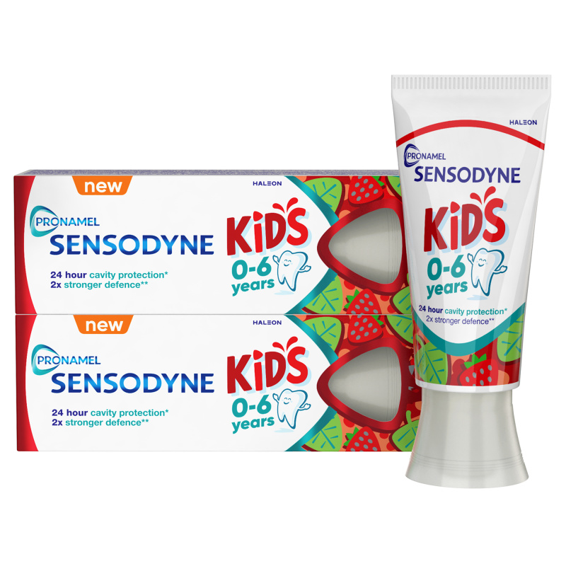 SENSODYNE Kids zubní pasta pro děti 0-6 let 2 x 50 ml