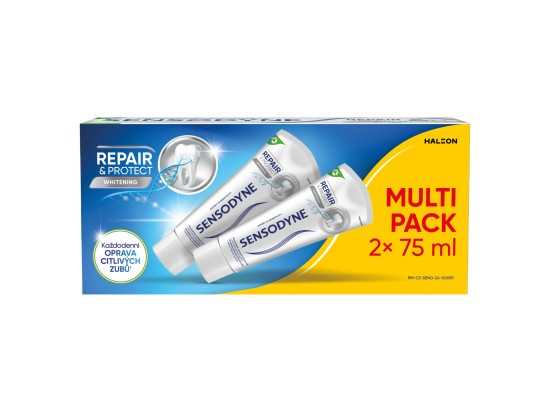 Sensodyne Repair & Protect Whitening zubní pasta s fluoridem 2 x 75 ml