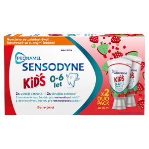 Sensodyne Pronamel Kids Berry Twist zubní pasta s fluoridem 2 x 50 ml