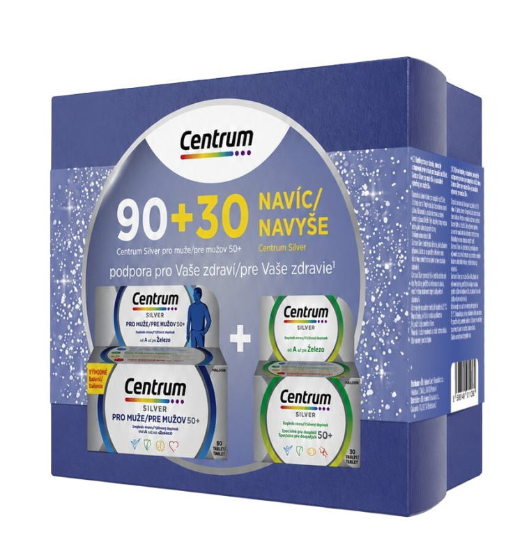 Centrum Silver muži 50+ tbl.90+Silver 50+ tbl.30
