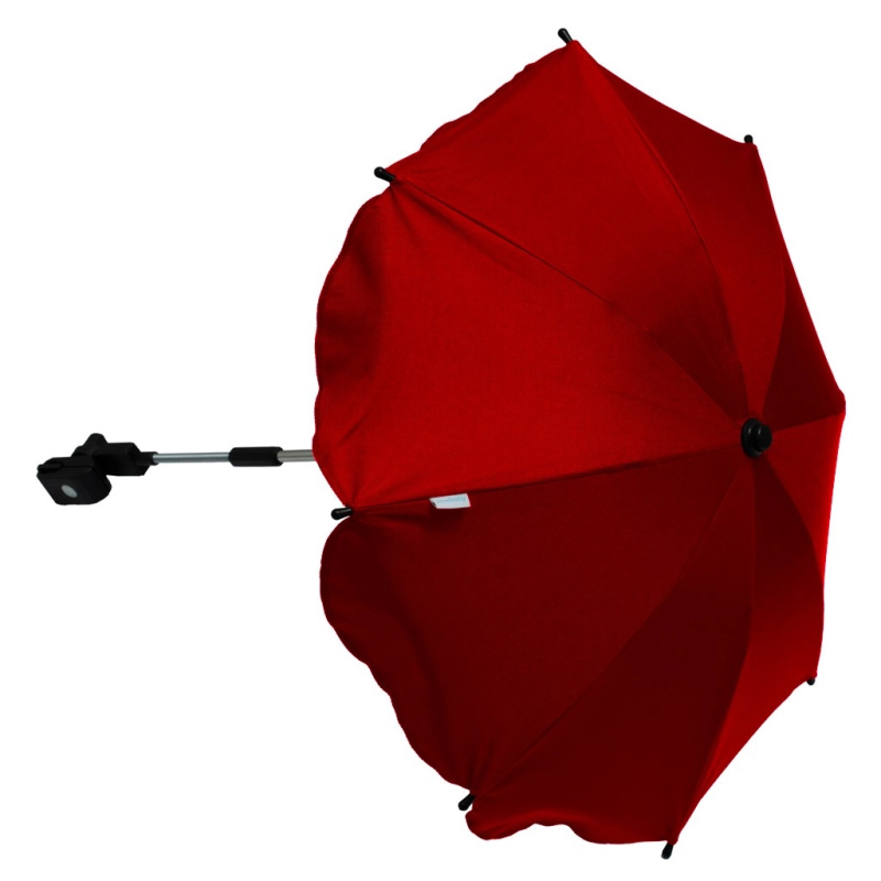 Slunečník na kočárek červený