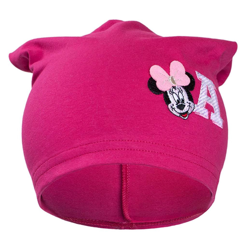 Podzimní dětská čepice Minnie růžová