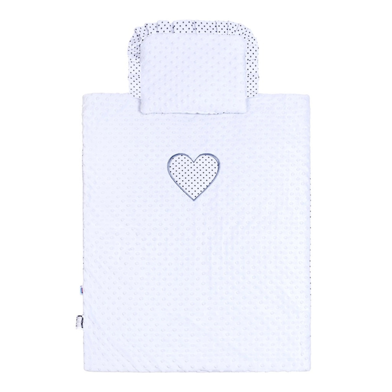 Peřinky do kočárku z minky New Baby bílá