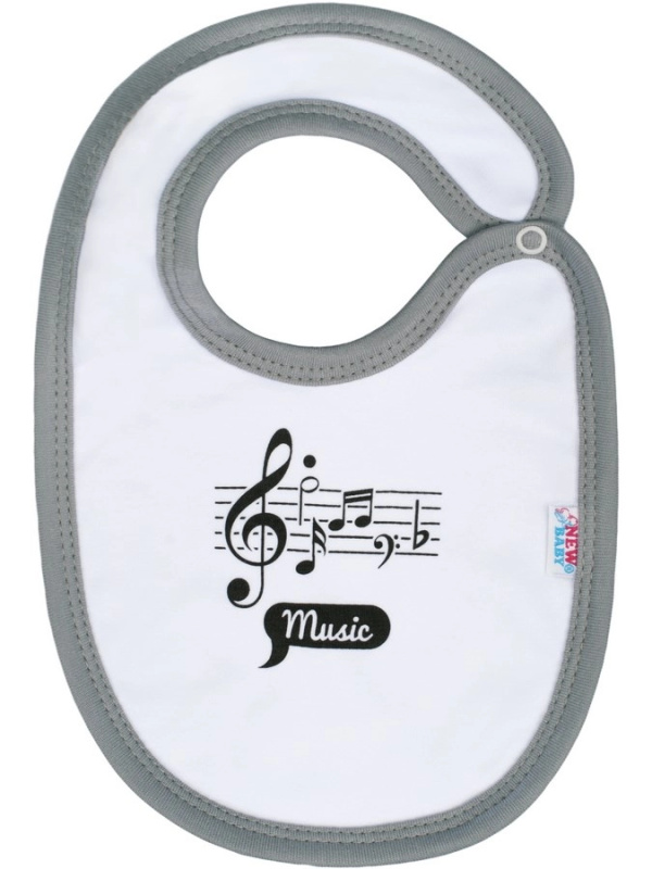 Kojenecký bavlněný bryndák NEW BABY Music