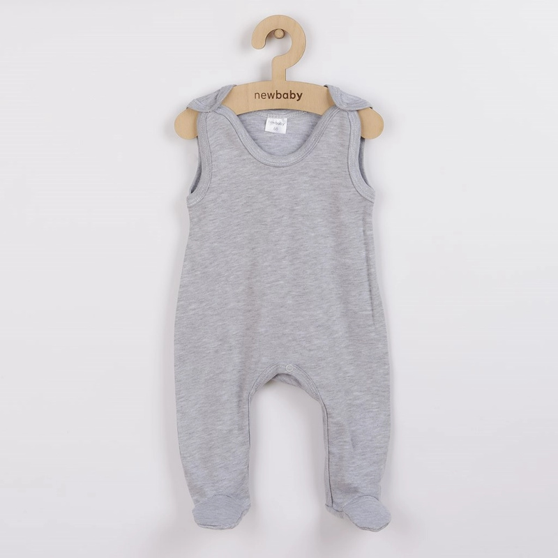 Kojenecké dupačky New Baby Classic II šedé s hvězdičkami