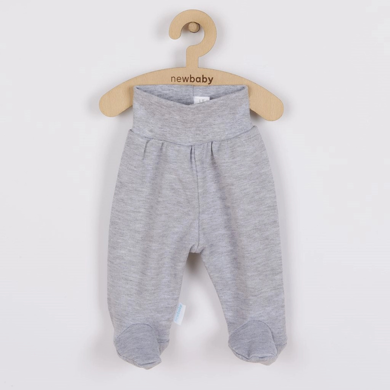Kojenecké polodupačky New Baby Classic II šedé s hvězdičkami