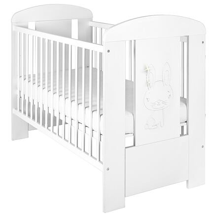 New Baby Dětská postýlka Králíček standard bílá
