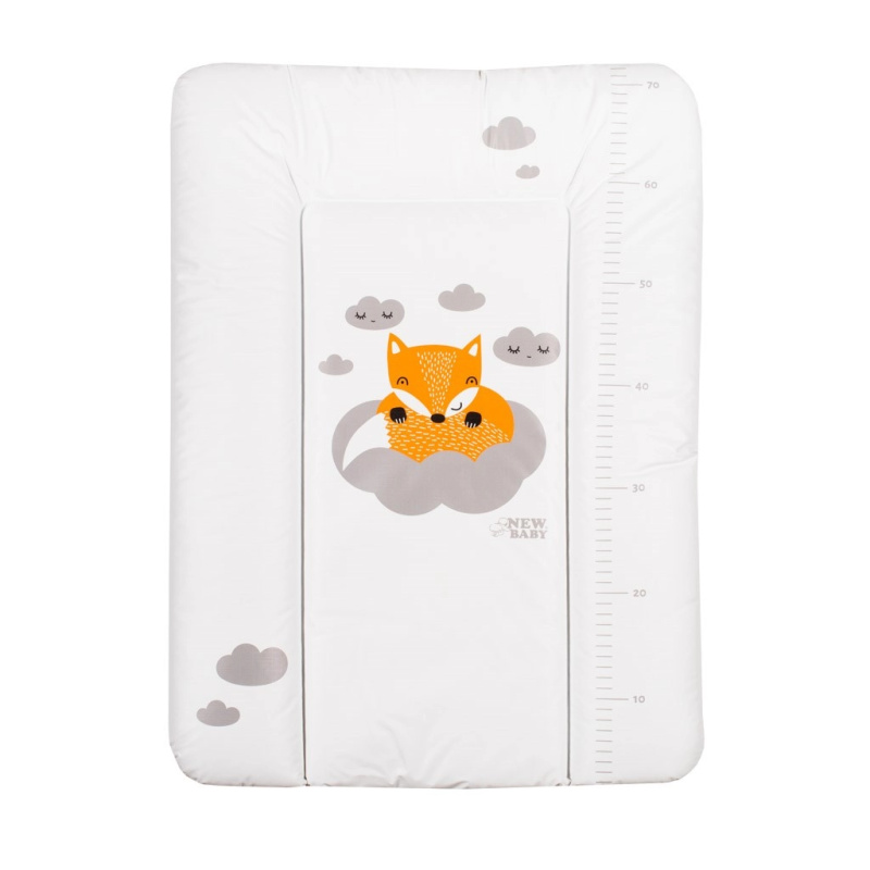 New Baby Přebalovací podložka měkká Liška bílá 70x50cm