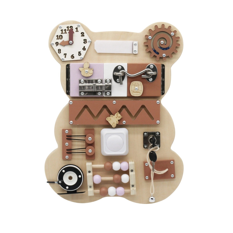 Montessori aktivní tabule medvídek 10 v 1 Baby Mix