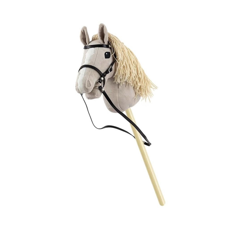 Koník na tyči Hobby Horse Baby Mix šedý