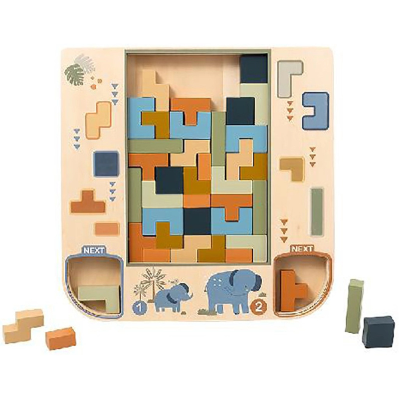 Dřevěné 3D puzzle Tetris Baby Mix