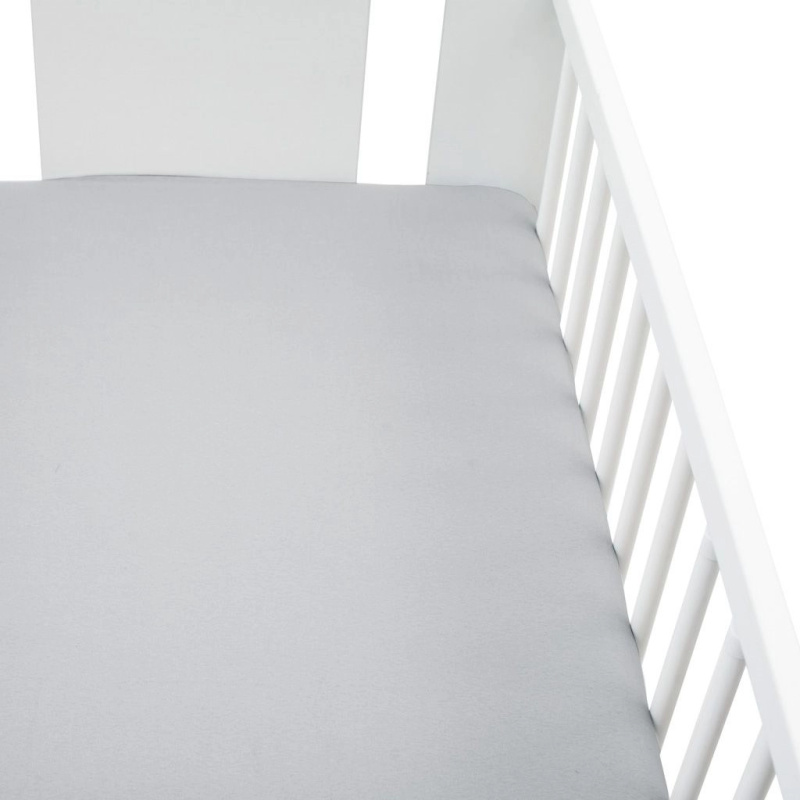 Jersey prostěradlo do postýlky New Baby 120 × 60 cm šedé