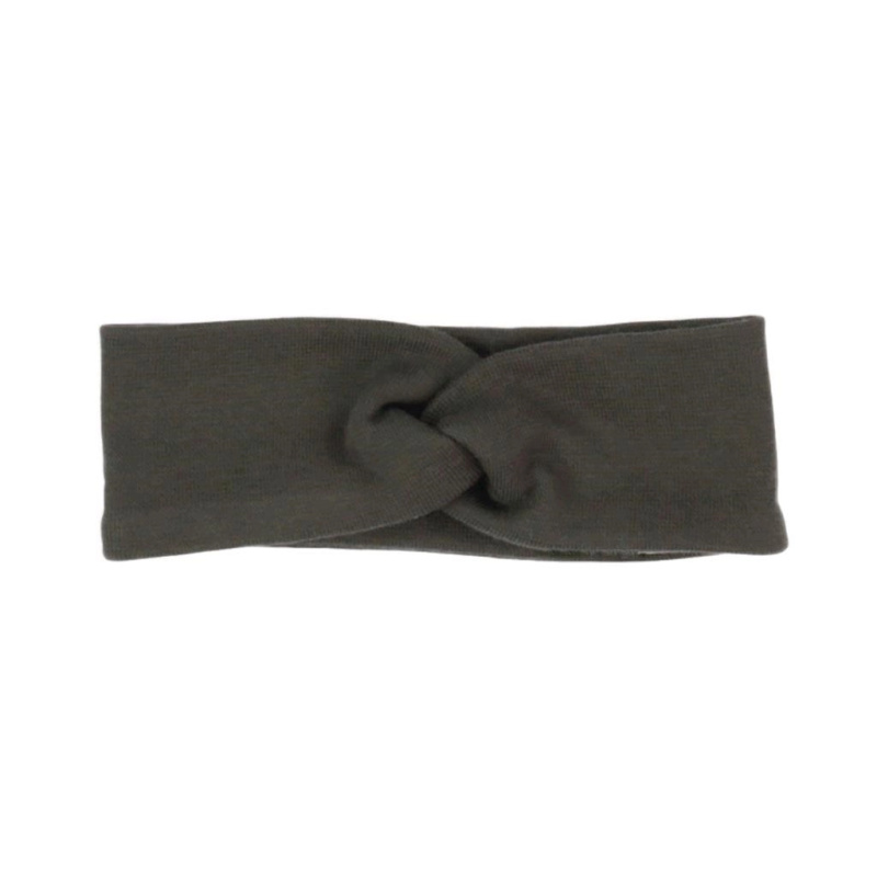 Kojenecká bavlněná čelenka Nicol Mia – tmavě hnědá