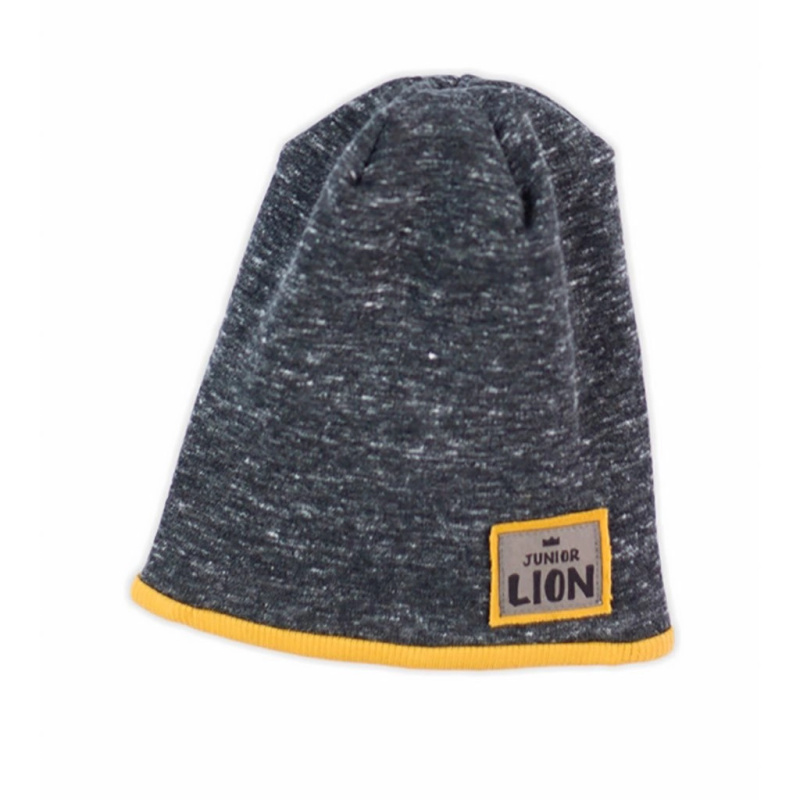Kojenecká čepička Nicol Prince Lion, melírovaná šedá