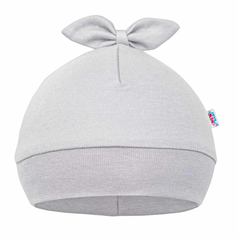 Kojenecká bavlněná čepička NEW BABY Little Princess s mašličkou