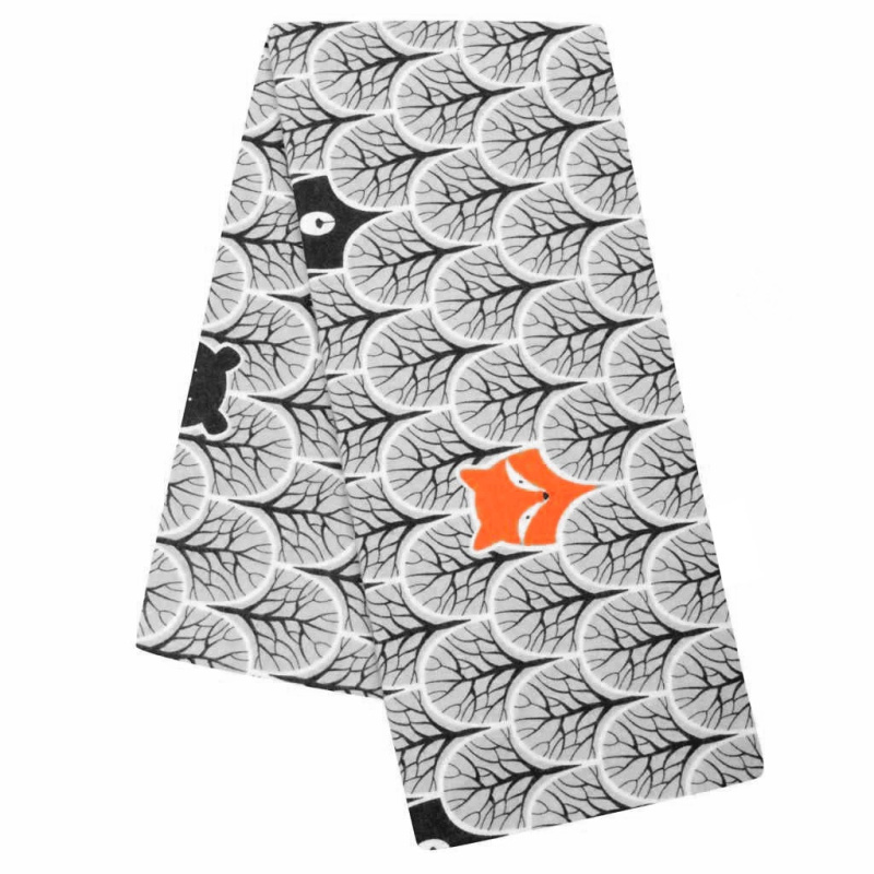 Flanelová dětská plena s potiskem zvířat v lese New Baby