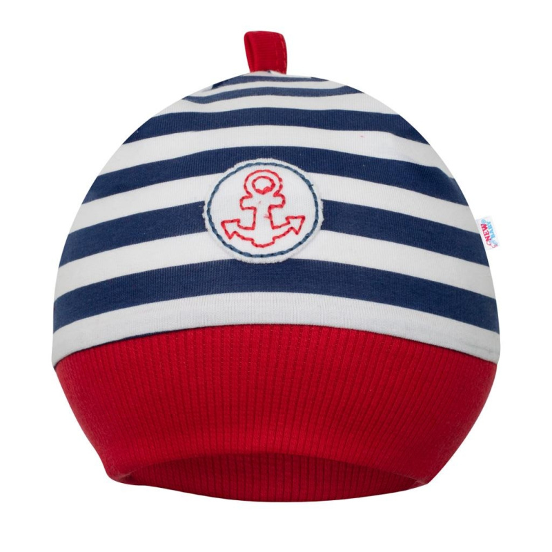 Kojenecká bavlněná čepička New Baby Marine