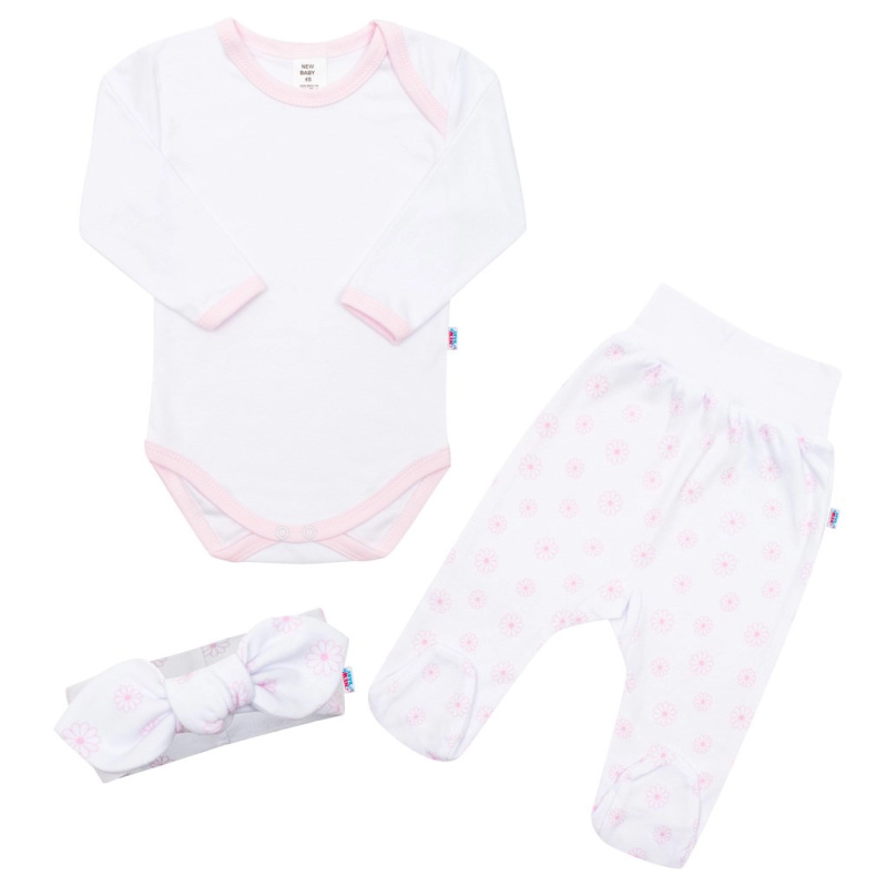 3dílná bavlněná kojenecká souprava NEW BABY Lili