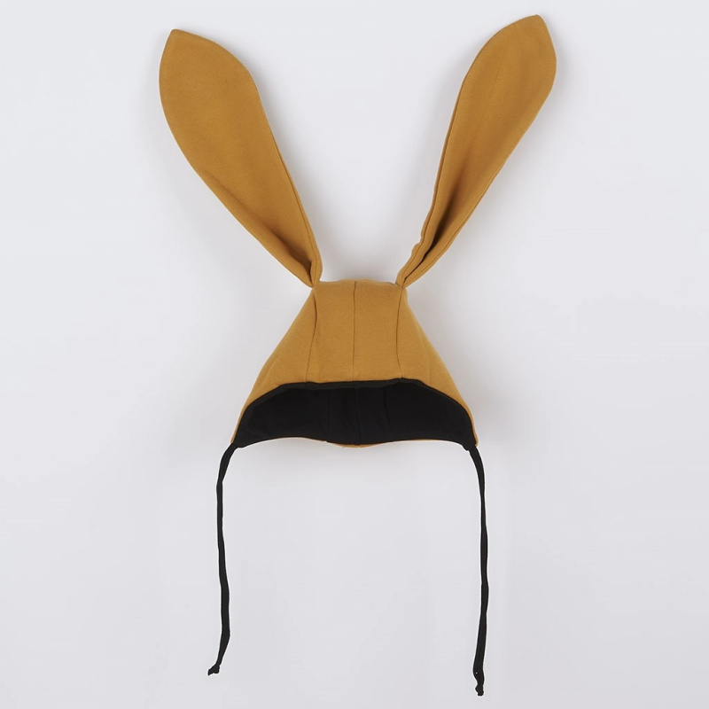 Kojenecká čepička s oušky new baby favorite hnědá