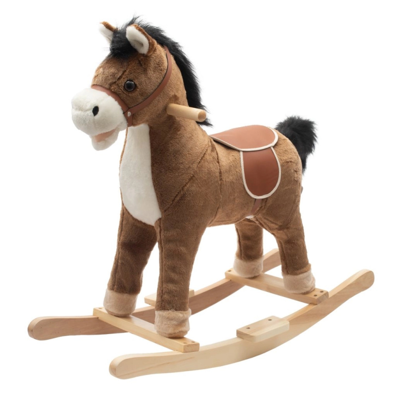 Houpací koník s melodií PlayTo hnědý