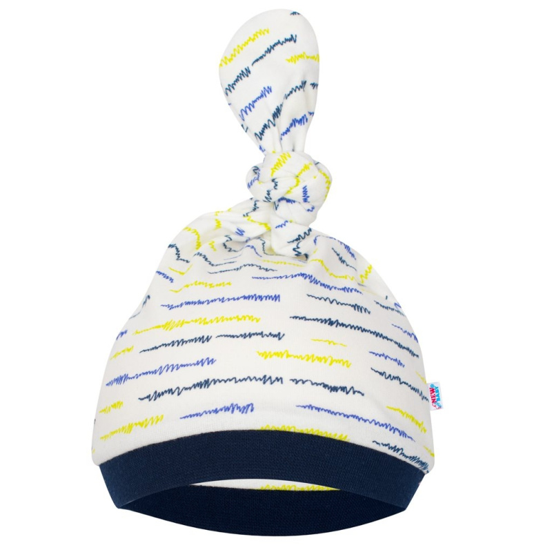 Kojenecká bavlněná čepička NEW BABY Summertime pro chlapečky