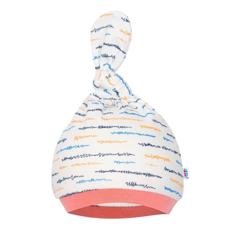 Kojenecká bavlněná čepička NEW BABY Summertime pro holčičky