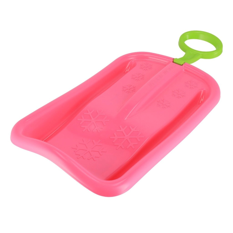 Dětský sněžný kluzák s madlem BABY MIX Snow Arrow 74 cm růžový