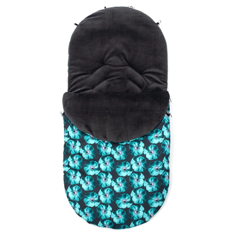 Dětský zimní fusak NEW BABY zelený do kočárku a autosedačky