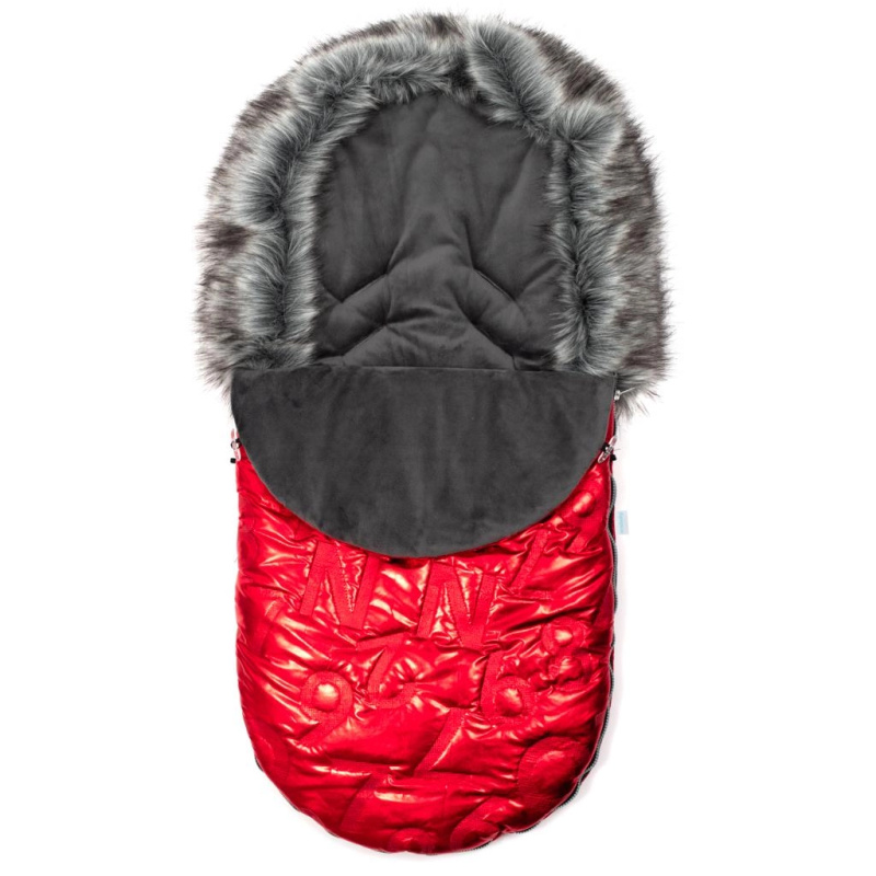 Luxusní zimní fusak s kožíškem New Baby, černý