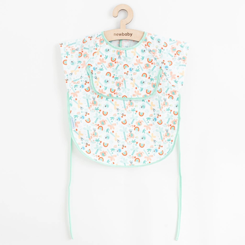 Kojenecký bryndák zástěra New Baby 42 × 35 zelená