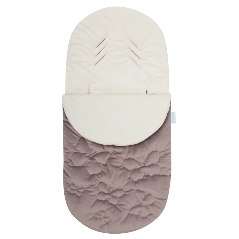 Dětský zimní fusak do kočárku a autosedačky NEW BABY Butterfly, fialový