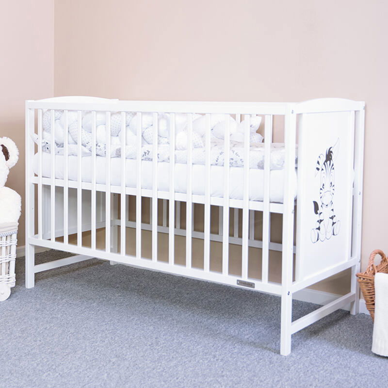 New Baby Dětská postýlka BEA Zebra bílá