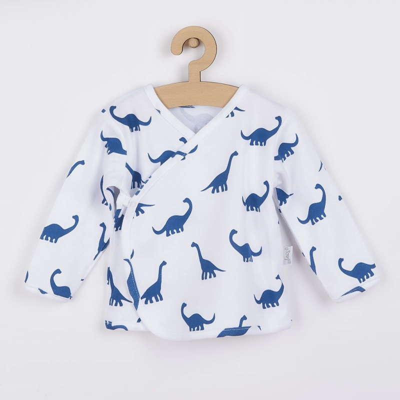 Kojenecká bavlněná košilka Nicol Ivo modrá, vel. 68 (4–6 měsíců)