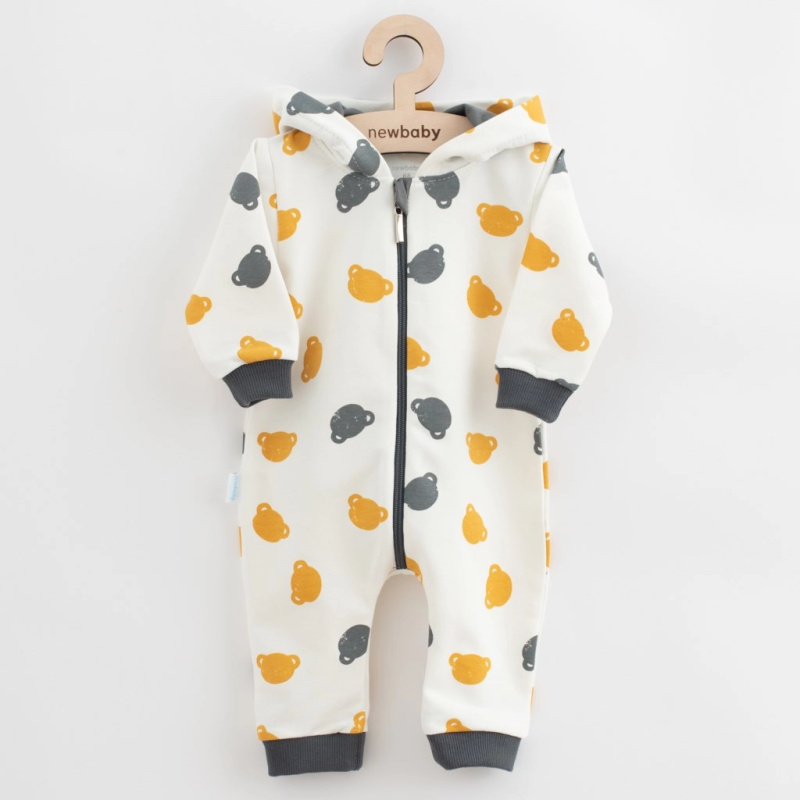 Kojenecký teplákový overal NEW BABY Little One šedá