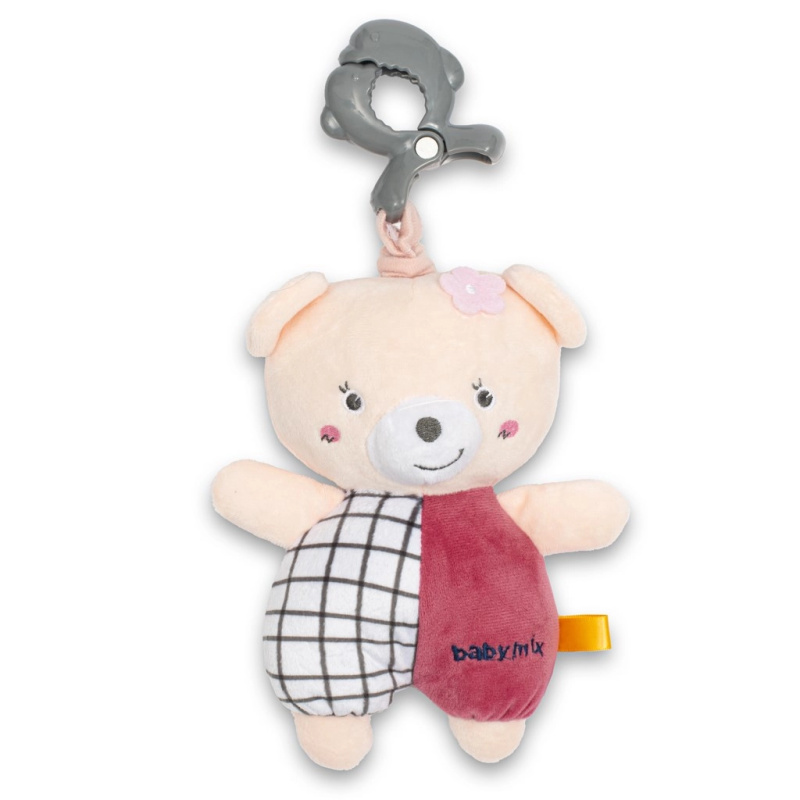 Plyšová závěsná hračka se zvukem Baby Mix