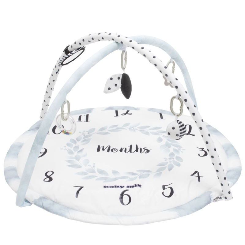 Hrací set s dekou BABY MIX Měsíce, bílý