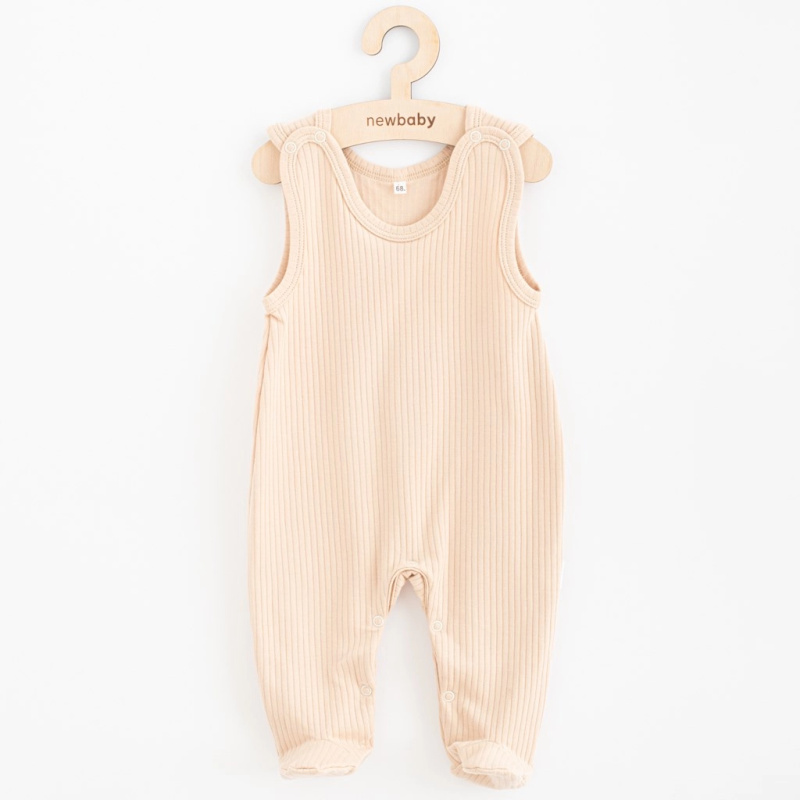 Kojenecké bavlněné dupačky New Baby Practical béžové