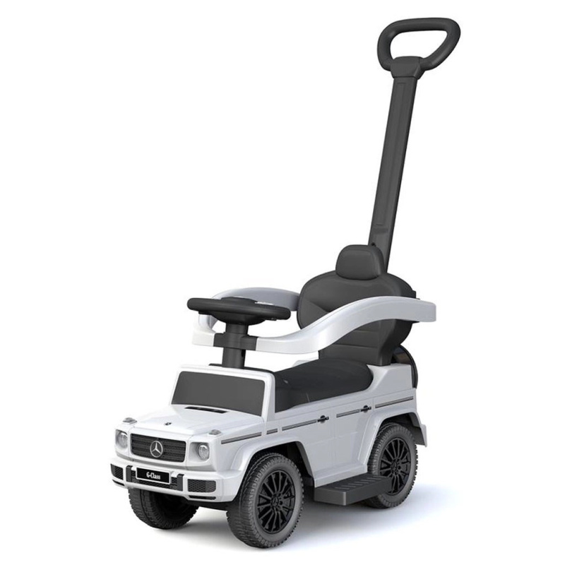 Dětské odrážedlo s vodiac í tyčí MERCEDES-BENZ G-Class Baby Mix bílé