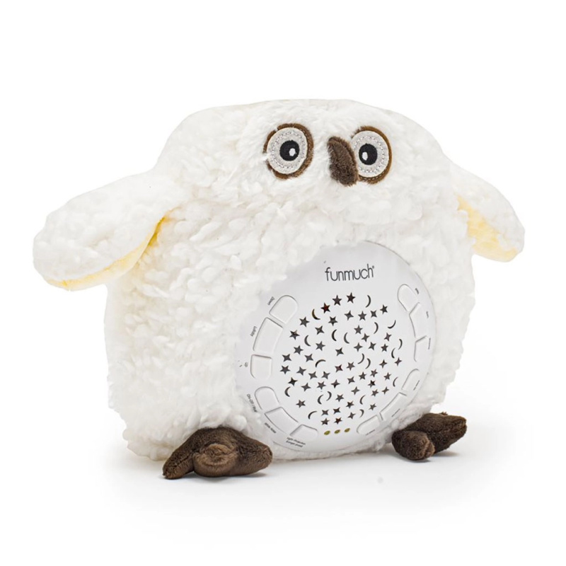 Plyšová sova s projektorem a hudbou Baby Mix