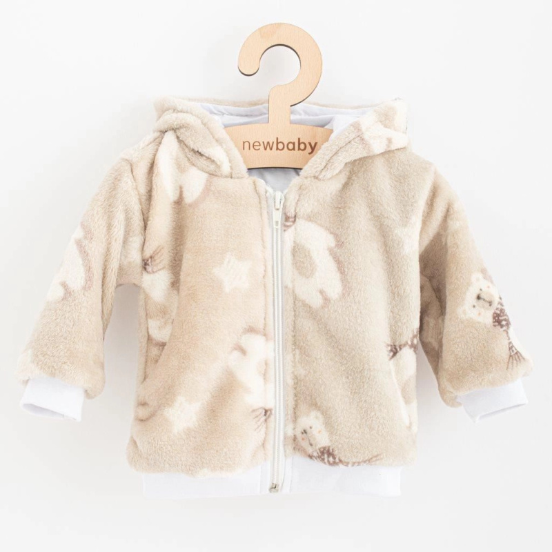 Kojenecká zimní mikina s kapucí NEW BABY Polar Bear z wellsoftu