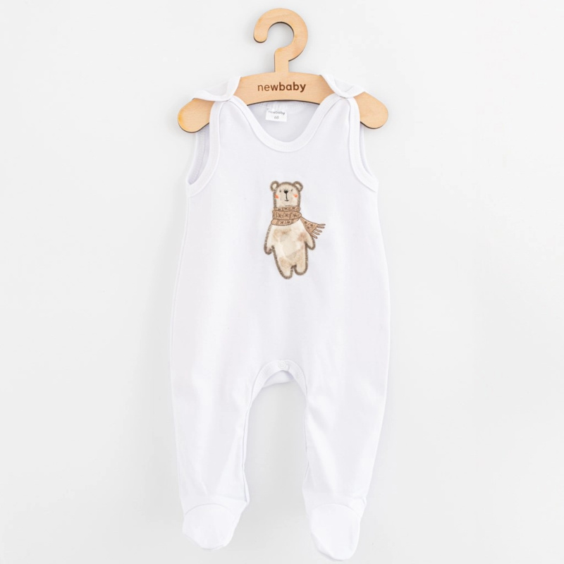 Kojenecké bavlněné dupačky New Baby Polar Bear