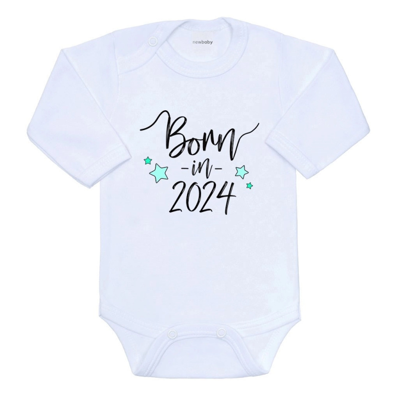 Kojenecké body s dlouhým rukávem NEW BABY Born in 2024