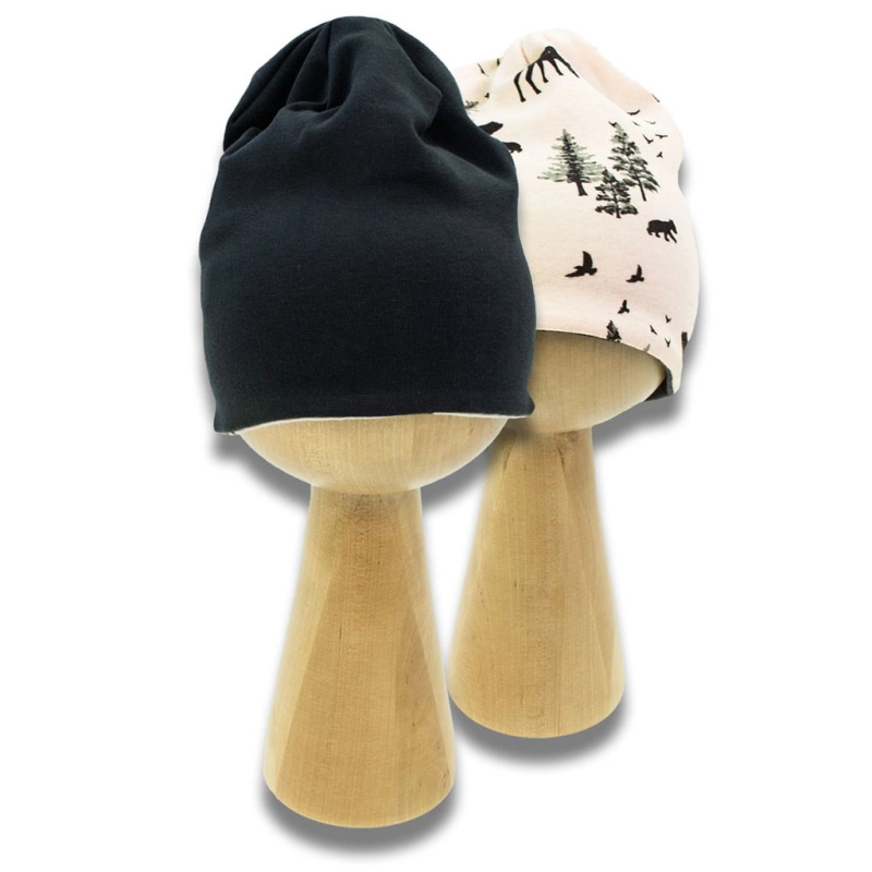 Oboustranná dětská čepička Nicol Bambi