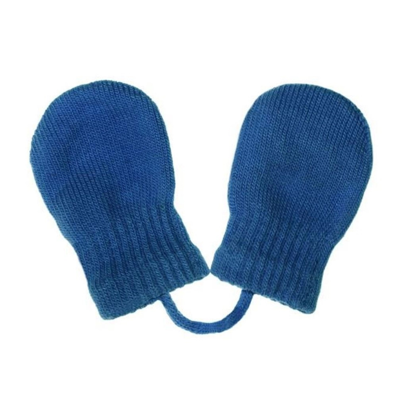 Dětské zimní pletené rukavičky New Baby navy 0–3 měsíce