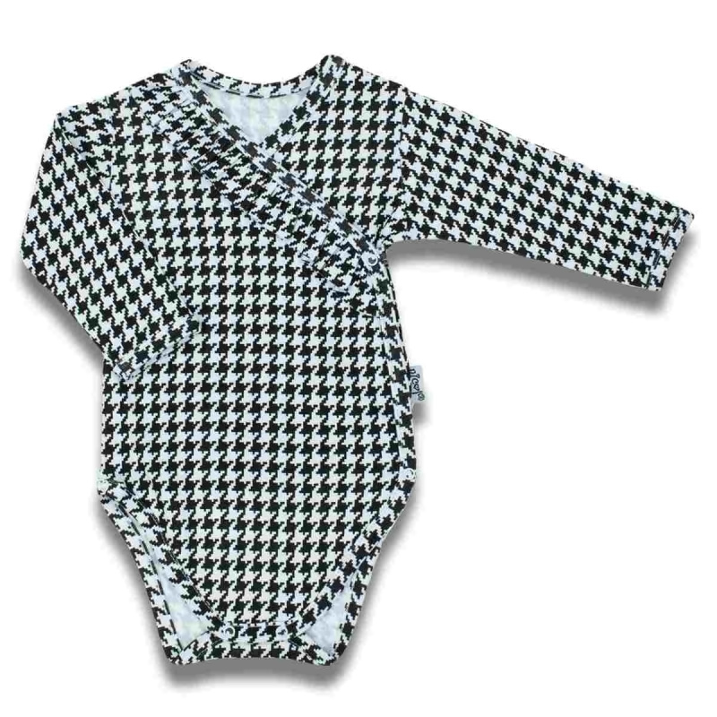 Kojenecké bavlněné body s bočním zapínáním NICOL Viki