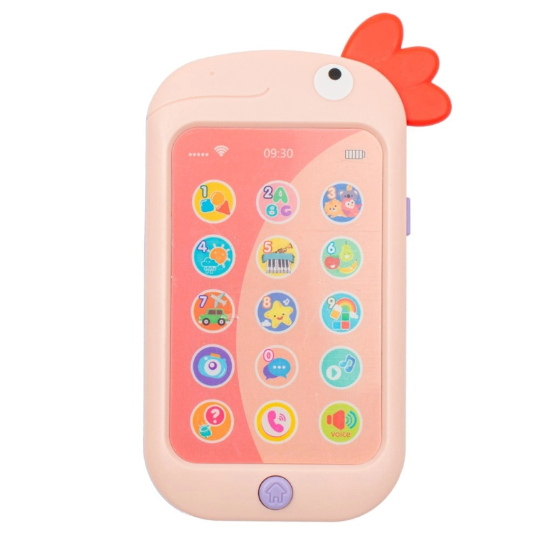 Vzdělávací hračkářský telefon Baby Mix růžový