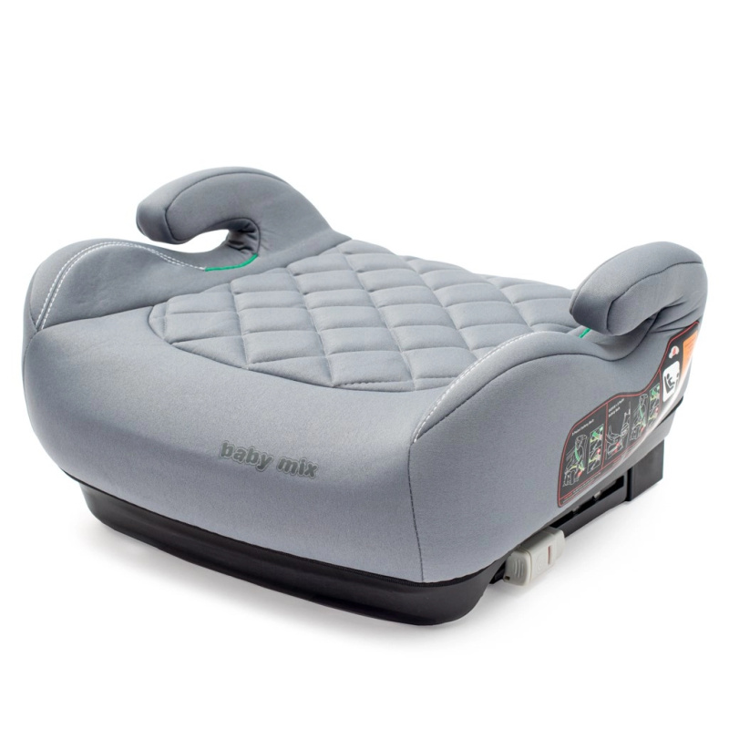 Autosedačka podsedák BABY MIX HERO Plus i-Size, šedá
