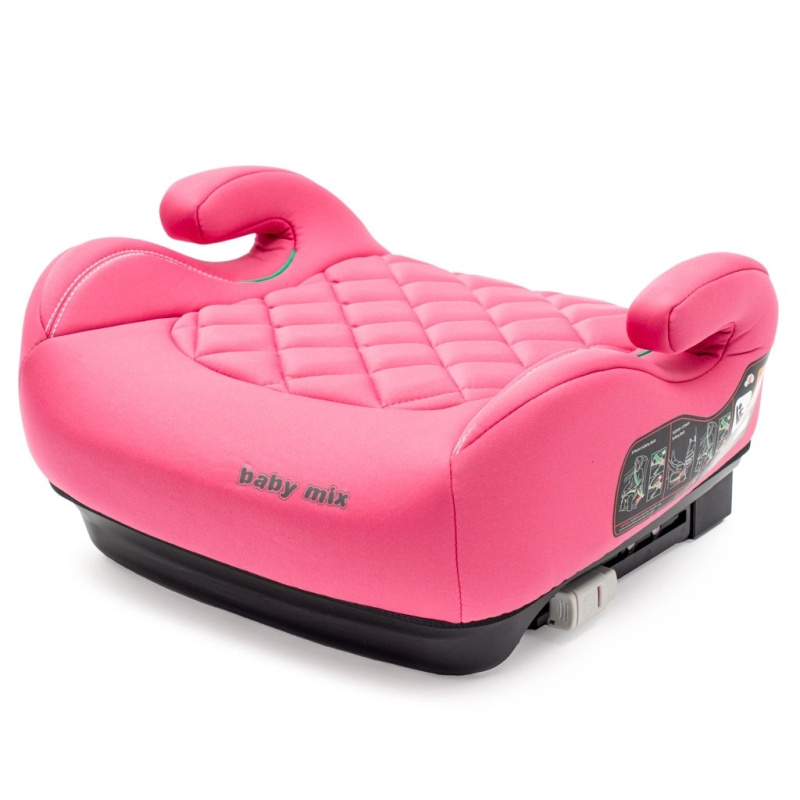 Autosedačka podsedák BABY MIX Hero Plus i-Size s ISOFIX, růžová